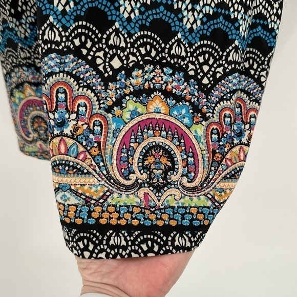 Derek Heart Women’s Fun Print Pullover Dress with Wide Sleeves Size Small - Picture 4 of 10